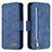 Custodia Portafoglio In Pelle Cover con Supporto B18F per Samsung Galaxy S20 5G Blu