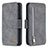 Custodia Portafoglio In Pelle Cover con Supporto B18F per Samsung Galaxy S20 5G Grigio