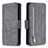 Custodia Portafoglio In Pelle Cover con Supporto B18F per Samsung Galaxy S20 Plus 5G Grigio