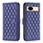 Custodia Portafoglio In Pelle Cover con Supporto B19F per Google Pixel 8a 5G Blu