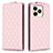 Custodia Portafoglio In Pelle Cover con Supporto B19F per Realme C51 Oro Rosa