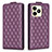 Custodia Portafoglio In Pelle Cover con Supporto B19F per Realme C51 Viola