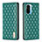 Custodia Portafoglio In Pelle Cover con Supporto B19F per Xiaomi Mi 11i 5G Verde