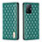 Custodia Portafoglio In Pelle Cover con Supporto B19F per Xiaomi Mi 11T Pro 5G Verde