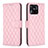 Custodia Portafoglio In Pelle Cover con Supporto B19F per Xiaomi Redmi 10 India Oro Rosa