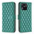 Custodia Portafoglio In Pelle Cover con Supporto B19F per Xiaomi Redmi 10 India Verde