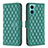 Custodia Portafoglio In Pelle Cover con Supporto B19F per Xiaomi Redmi 10 Prime Plus 5G Verde