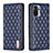 Custodia Portafoglio In Pelle Cover con Supporto B19F per Xiaomi Redmi Note 10 4G Blu