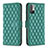 Custodia Portafoglio In Pelle Cover con Supporto B19F per Xiaomi Redmi Note 10 5G Verde