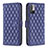 Custodia Portafoglio In Pelle Cover con Supporto B19F per Xiaomi Redmi Note 10T 5G Blu