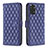 Custodia Portafoglio In Pelle Cover con Supporto B19F per Xiaomi Redmi Note 11 4G (2022) Blu