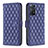 Custodia Portafoglio In Pelle Cover con Supporto B19F per Xiaomi Redmi Note 11 Pro 4G Blu