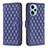 Custodia Portafoglio In Pelle Cover con Supporto B19F per Xiaomi Redmi Note 12 Turbo 5G Blu