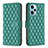 Custodia Portafoglio In Pelle Cover con Supporto B19F per Xiaomi Redmi Note 12 Turbo 5G Verde