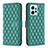 Custodia Portafoglio In Pelle Cover con Supporto B20F per Xiaomi Redmi Note 12 4G Verde