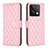 Custodia Portafoglio In Pelle Cover con Supporto B20F per Xiaomi Redmi Note 13 5G Oro Rosa