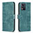 Custodia Portafoglio In Pelle Cover con Supporto B21F per Motorola Moto E13 Verde