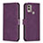 Custodia Portafoglio In Pelle Cover con Supporto B21F per Nokia C22 Viola