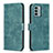 Custodia Portafoglio In Pelle Cover con Supporto B21F per Nokia G22 Verde