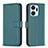 Custodia Portafoglio In Pelle Cover con Supporto B22F per Huawei Honor X7a Verde