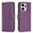 Custodia Portafoglio In Pelle Cover con Supporto B22F per Huawei Honor X7a Viola