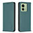 Custodia Portafoglio In Pelle Cover con Supporto B22F per Motorola Moto Edge (2023) 5G Verde