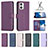 Custodia Portafoglio In Pelle Cover con Supporto B22F per Motorola Moto G73 5G