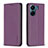 Custodia Portafoglio In Pelle Cover con Supporto B22F per Xiaomi Poco C65 Viola