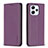 Custodia Portafoglio In Pelle Cover con Supporto B22F per Xiaomi Redmi 12 4G Viola