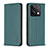 Custodia Portafoglio In Pelle Cover con Supporto B22F per Xiaomi Redmi Note 13 5G Verde