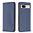 Custodia Portafoglio In Pelle Cover con Supporto B23F per Google Pixel 8a 5G Blu