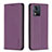 Custodia Portafoglio In Pelle Cover con Supporto B23F per Motorola Moto E13 Viola