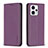 Custodia Portafoglio In Pelle Cover con Supporto B23F per Motorola Moto G13 Viola