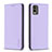 Custodia Portafoglio In Pelle Cover con Supporto B23F per Nokia C32 Lavanda