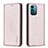 Custodia Portafoglio In Pelle Cover con Supporto B23F per Nokia G11 Oro Rosa