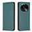 Custodia Portafoglio In Pelle Cover con Supporto B23F per Oppo Find X6 Pro 5G Verde