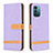 Custodia Portafoglio In Pelle Cover con Supporto B24F per Nokia G11 Lavanda