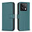 Custodia Portafoglio In Pelle Cover con Supporto B24F per Xiaomi Redmi Note 13 5G Verde