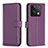 Custodia Portafoglio In Pelle Cover con Supporto B24F per Xiaomi Redmi Note 13 5G Viola