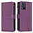 Custodia Portafoglio In Pelle Cover con Supporto B25F per Motorola Moto E13 Viola