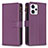 Custodia Portafoglio In Pelle Cover con Supporto B25F per Motorola Moto G13 Viola