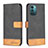 Custodia Portafoglio In Pelle Cover con Supporto B25F per Nokia G11