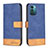 Custodia Portafoglio In Pelle Cover con Supporto B25F per Nokia G11