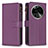 Custodia Portafoglio In Pelle Cover con Supporto B25F per Oppo Find X6 Pro 5G Viola