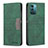 Custodia Portafoglio In Pelle Cover con Supporto B26F per Nokia G11 Verde