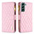 Custodia Portafoglio In Pelle Cover con Supporto BF1 per Samsung Galaxy S24 Plus 5G Oro Rosa