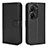 Custodia Portafoglio In Pelle Cover con Supporto BY1 per Asus ZenFone 10 Nero