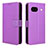 Custodia Portafoglio In Pelle Cover con Supporto BY1 per Google Pixel 8a 5G Viola