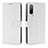 Custodia Portafoglio In Pelle Cover con Supporto BY1 per HTC Desire 22 Pro 5G Bianco
