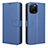 Custodia Portafoglio In Pelle Cover con Supporto BY1 per Huawei Enjoy 50z Blu